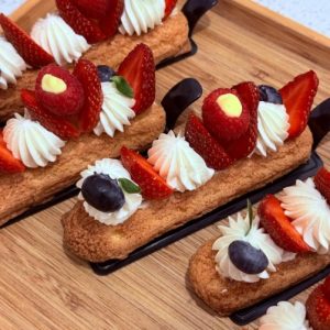 Lemon Raspberry Eclair