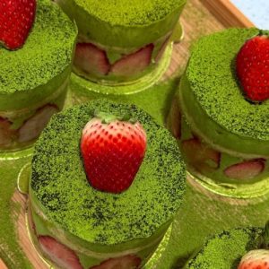 Matcha Strawberry Shortcake